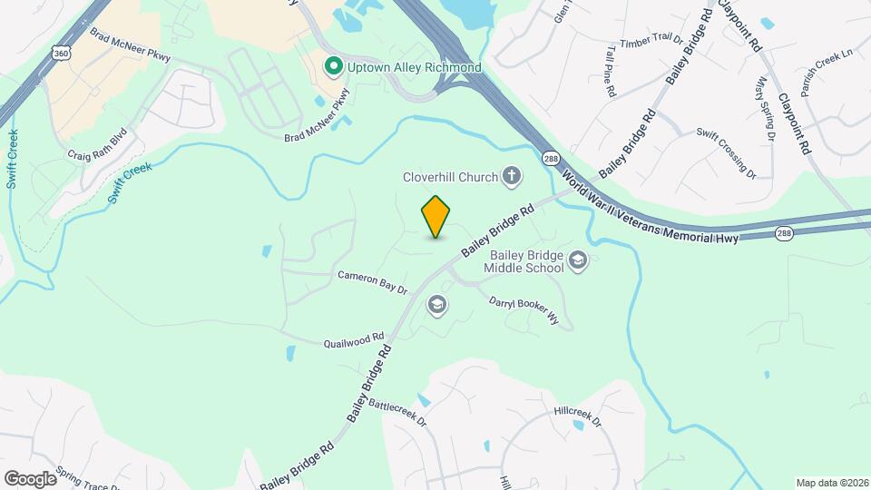 12412 Cameron Bridge Pl Map and Location Details