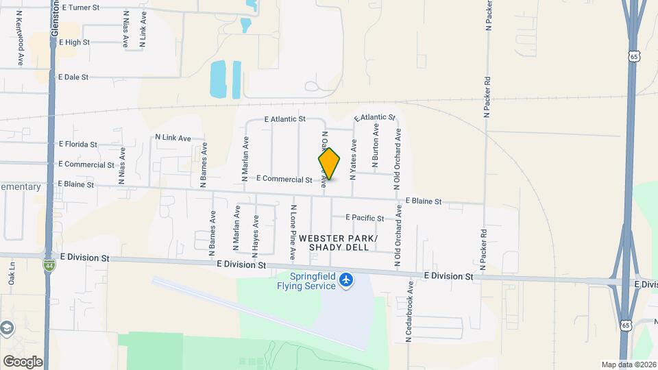 1742 N Oak Grove Ave Map and Location Details