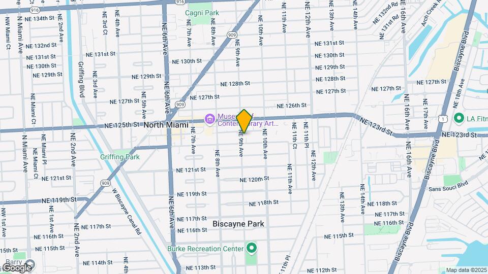 12315 NE 9th Ave Mapa y Detalles de la Ubicación