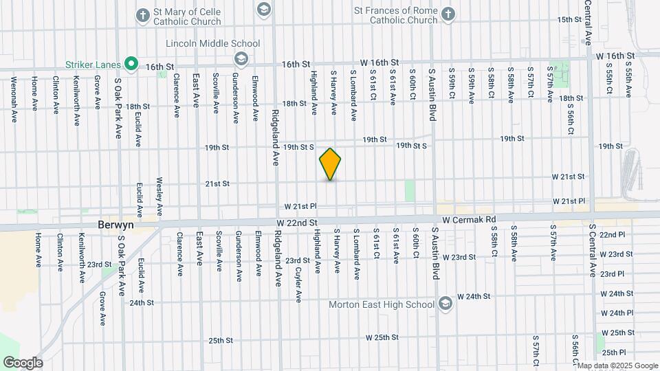 2102 Harvey Ave, Unit 1 Map and Location Details