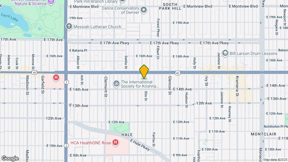 1451 Elm St Map and Location Details