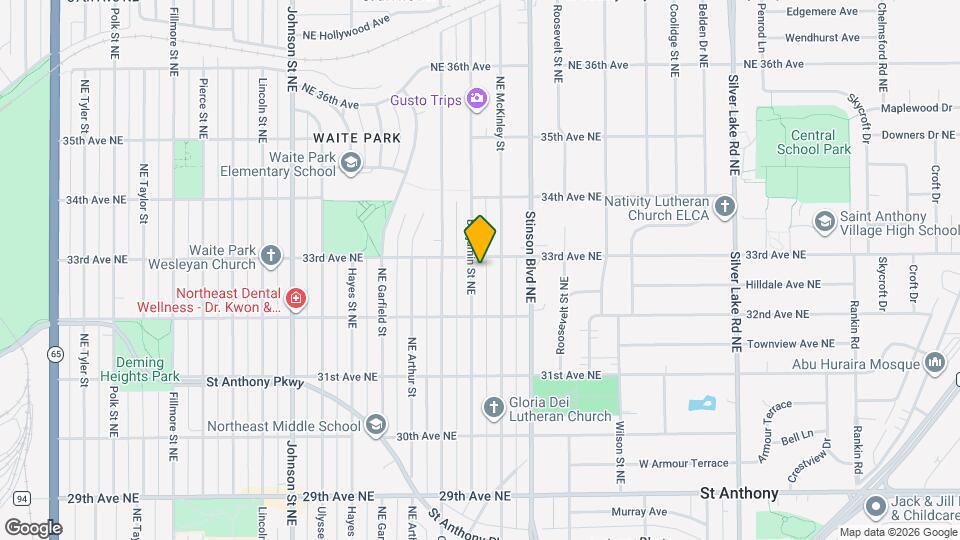 3247 Benjamin St NE Map and Location Details