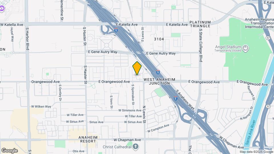 801 E Orangewood Ave Map and Location Details