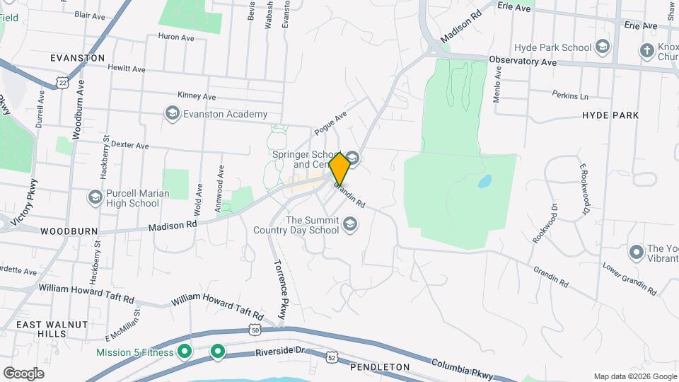 2119 Grandin Rd, Unit 1 Map and Location Details