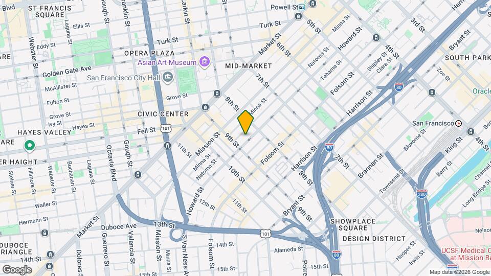 1256 Howard St Map and Location Details
