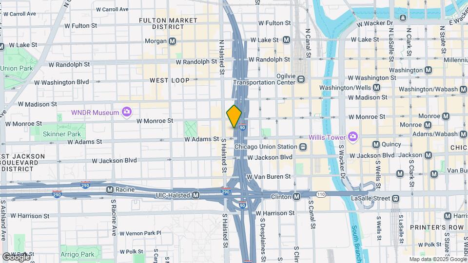 760 W Adams St Map and Location Details