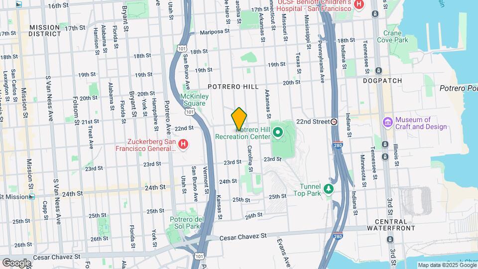 1051 De Haro St Mapa y Detalles de la Ubicación