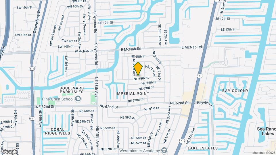 6501 NE 21st Terrace Map and Location Details