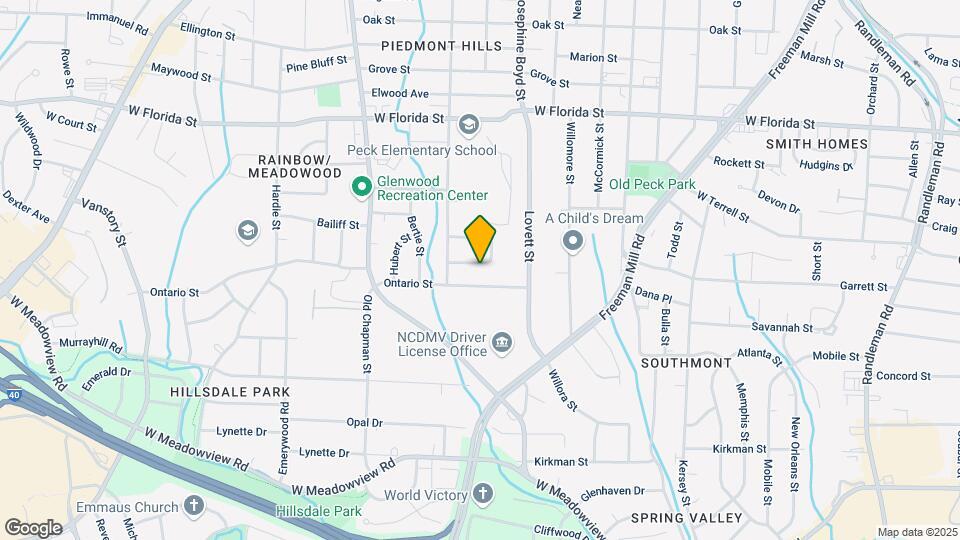 1601 Crystal Ln Map and Location Details