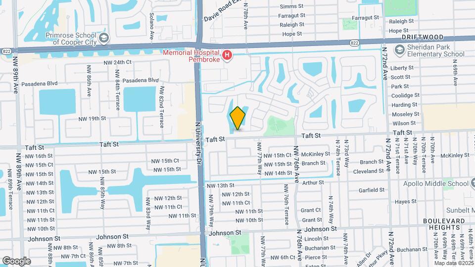 7898 NW 17th Pl Map and Location Details