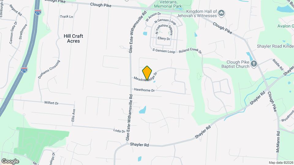 853 Meadow Ridge Dr Map and Location Details