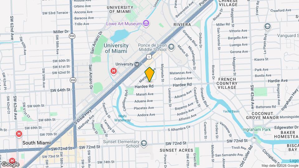 1121 Hardee Rd Map and Location Details