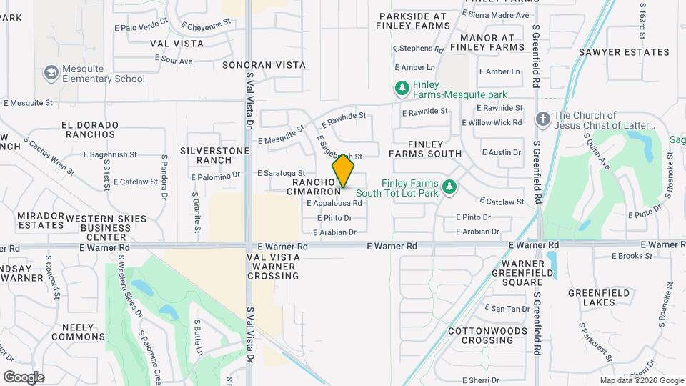 1855 E Palomino Dr Map and Location Details