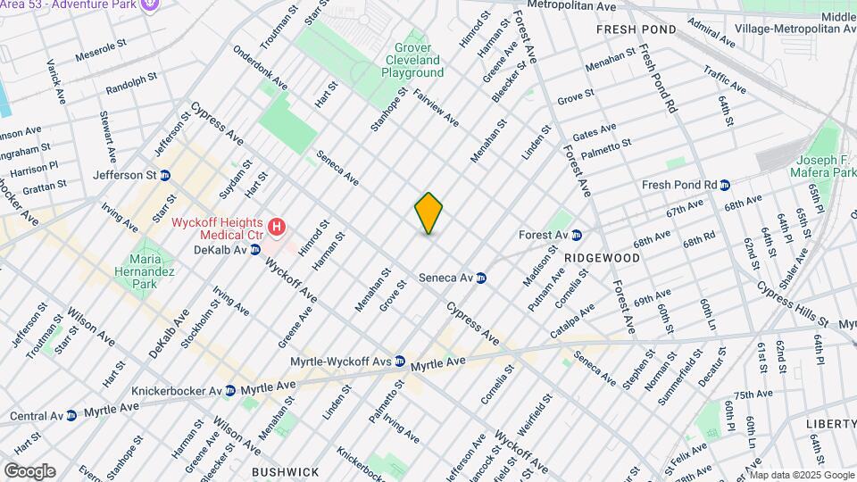 588 Seneca Ave Mapa y Detalles de la Ubicación
