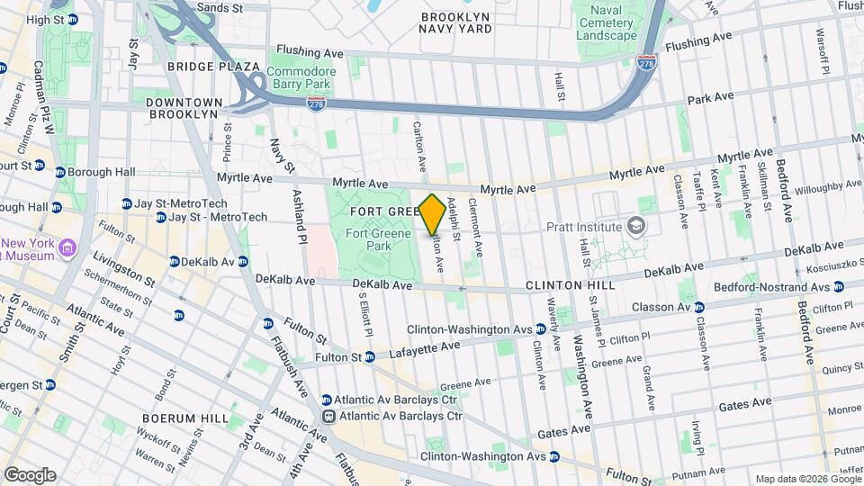 216 Carlton Ave Map and Location Details