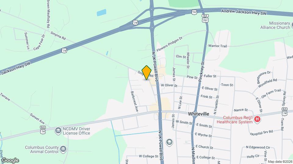 1109 Smyrna Dr Map and Location Details