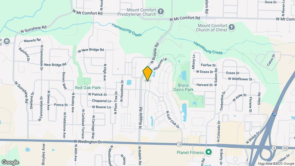 1678 N Izard Ln Map and Location Details