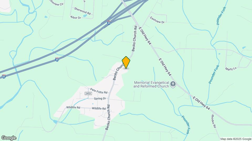 543 Becks Church Rd Mapa y Detalles de la Ubicación