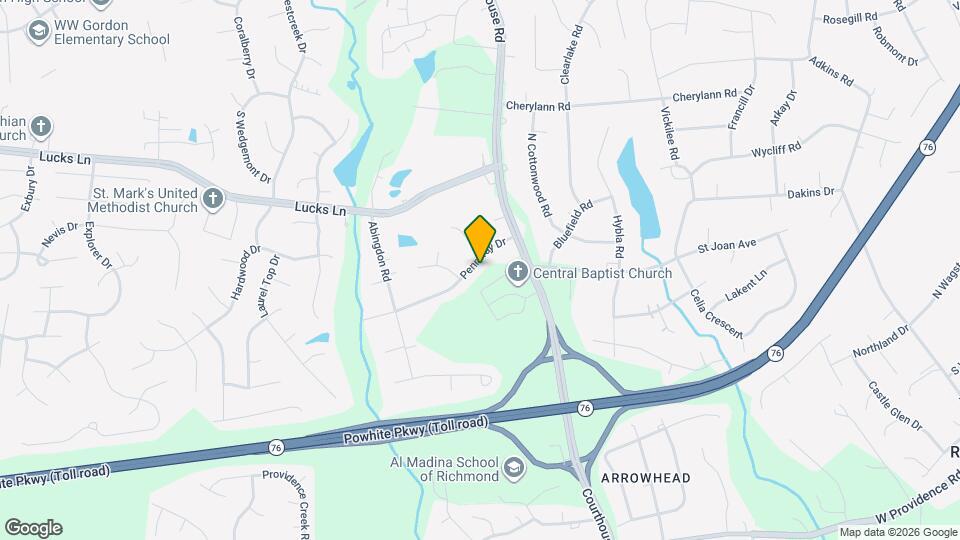 11011 Pennway Dr Map and Location Details