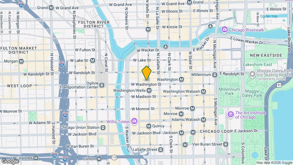 208 W Washington St, Unit 1708 Mapa y Detalles de la Ubicación