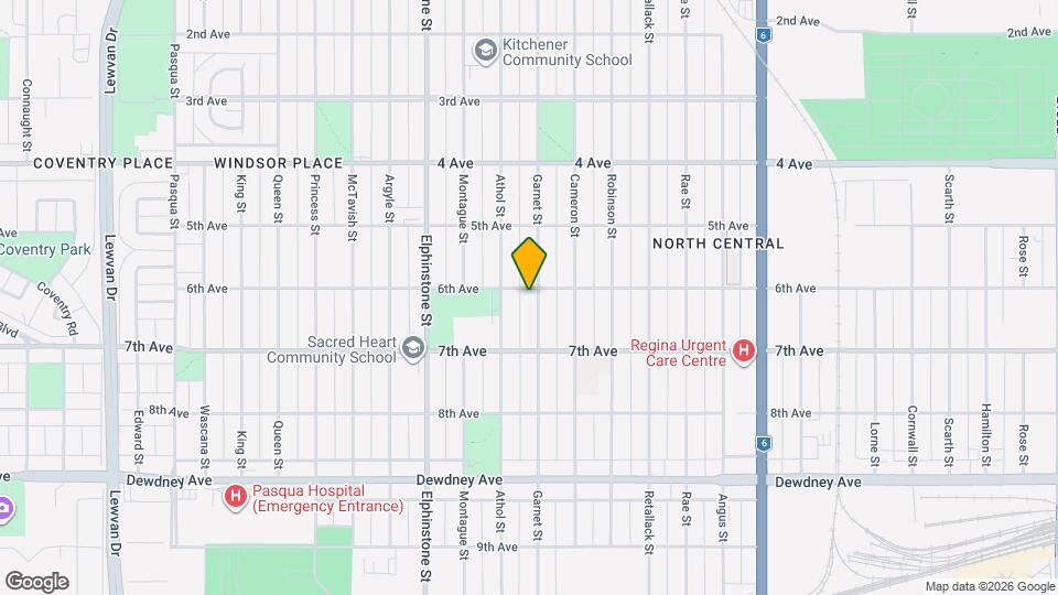 1208 Garnet St Map and Location Details