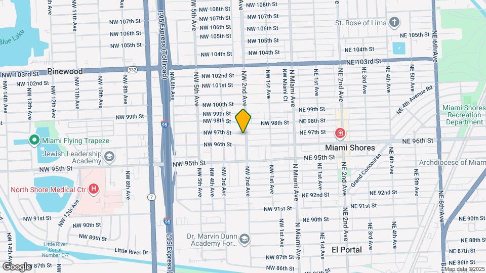 9634 NW 2nd Ave Map and Location Details