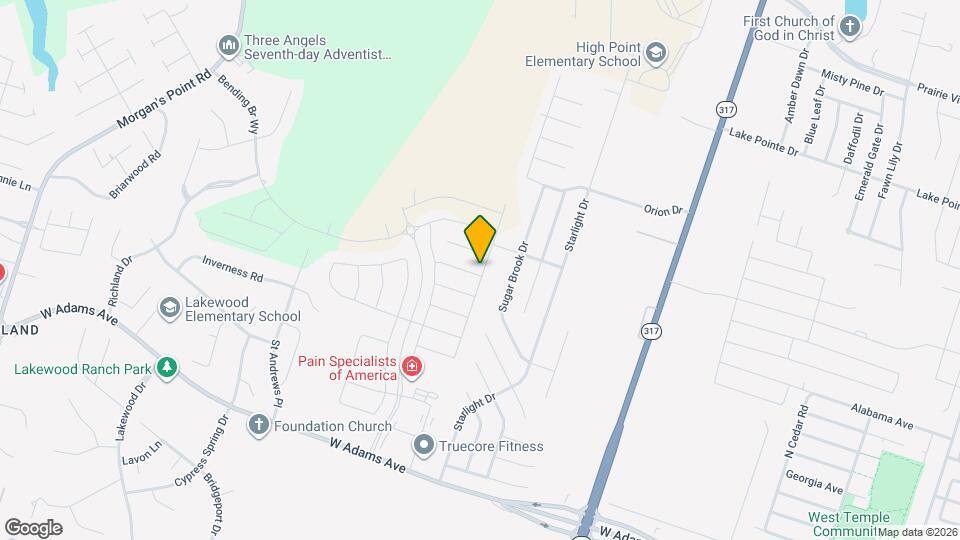 10202 Eaglefire Dr Map and Location Details