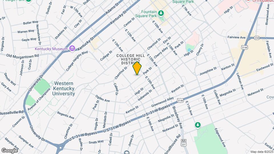 1327 Park St Map and Location Details