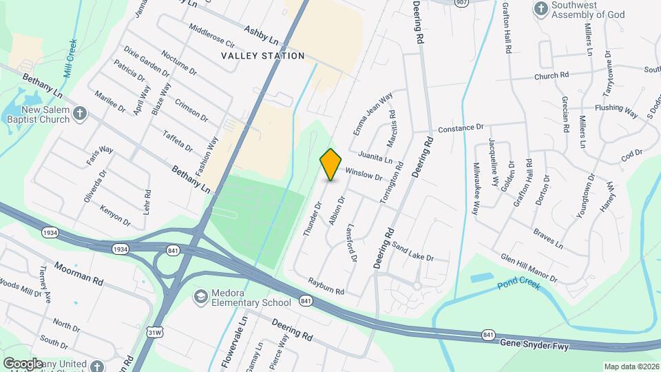 11007 Thunder Dr Map and Location Details