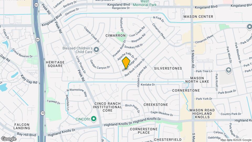 22627 Indian Ridge Dr Map and Location Details