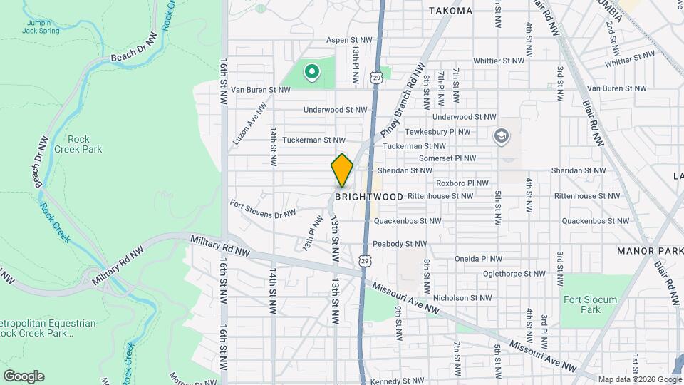 6203 Piney Branch Rd NW Map and Location Details