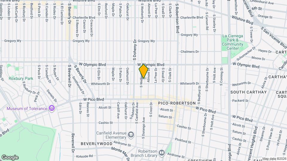 466 S Wetherly Dr, Unit 1 Mapa y Detalles de la Ubicación