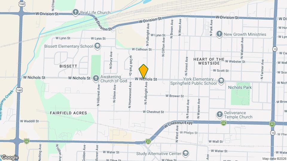 2712 W Nichols St Map and Location Details