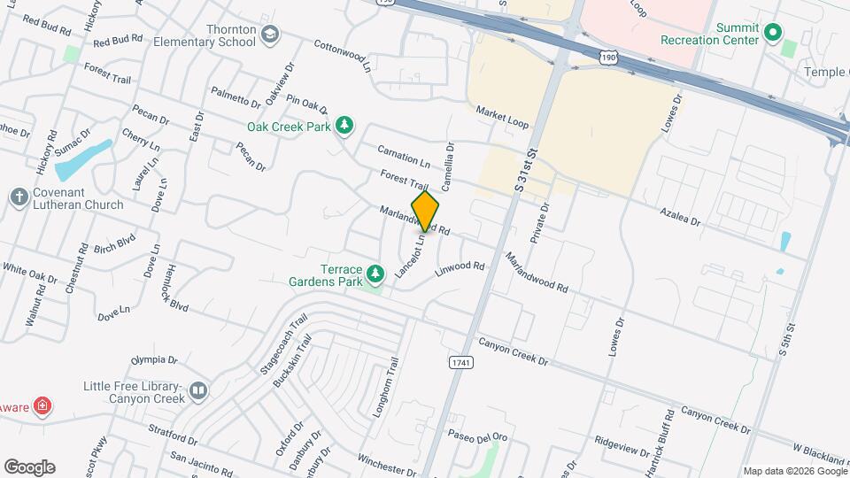 3801 Lancelot Ln Map and Location Details