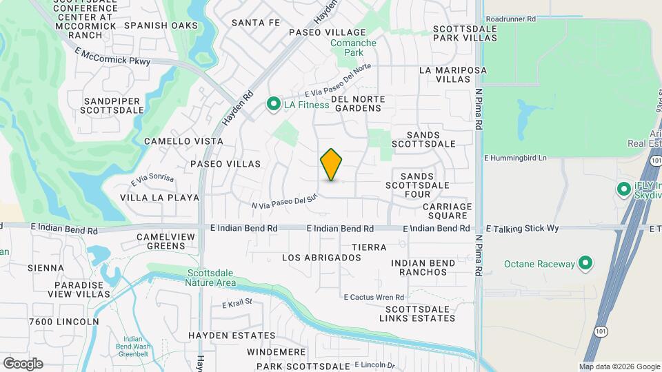 8353 E Via de Sereno Map and Location Details