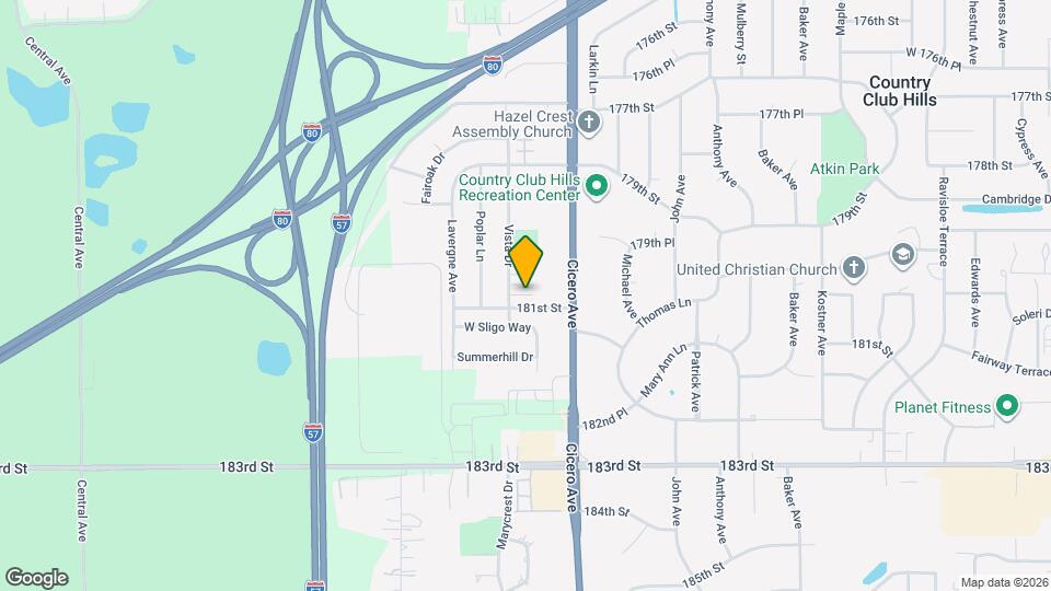 18083 Vista Dr Map and Location Details