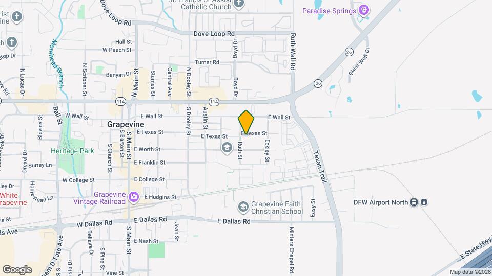 816 E Texas St Map and Location Details