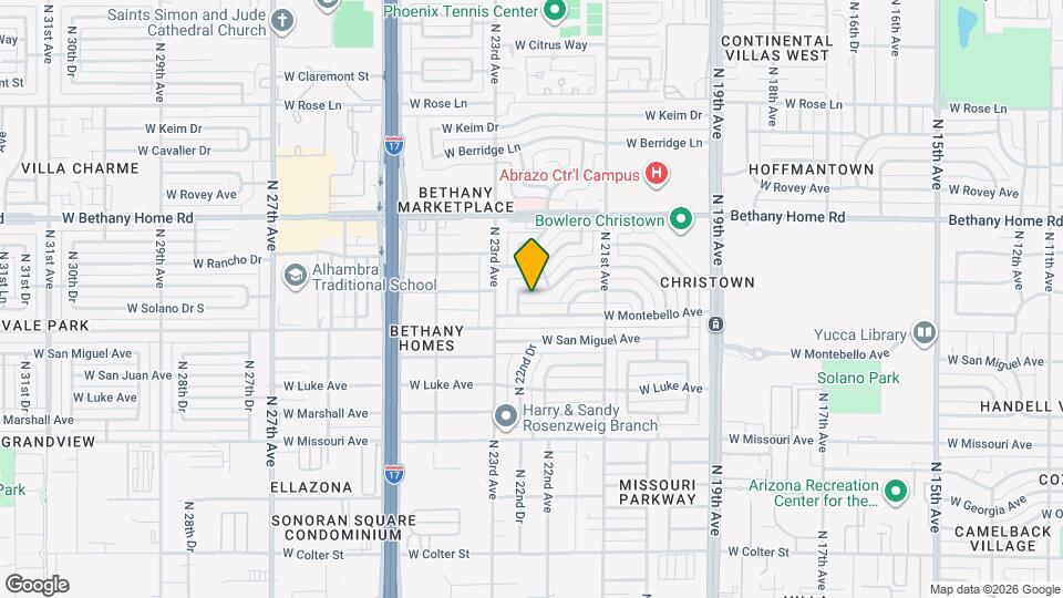 2217 W Rancho Dr Map and Location Details