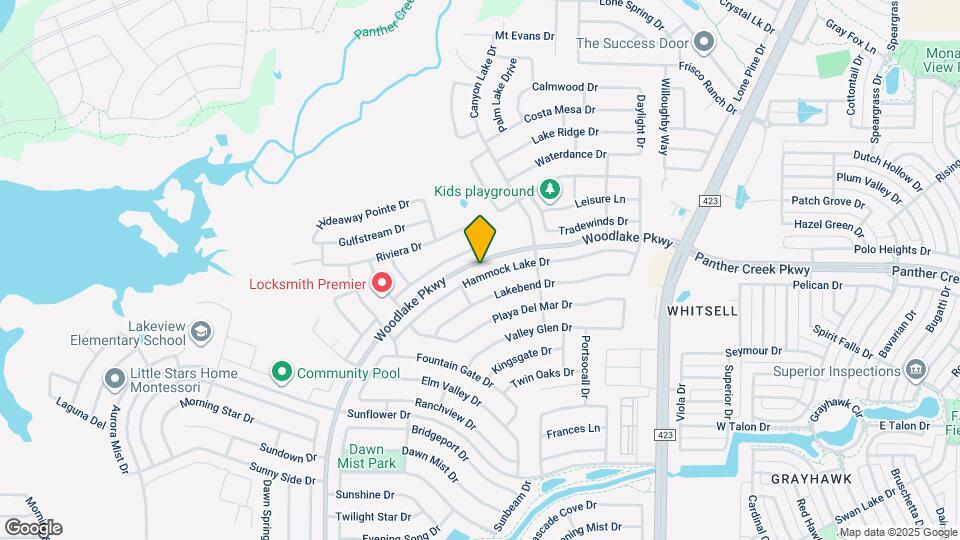 2489 Hammock Lake Dr Map and Location Details