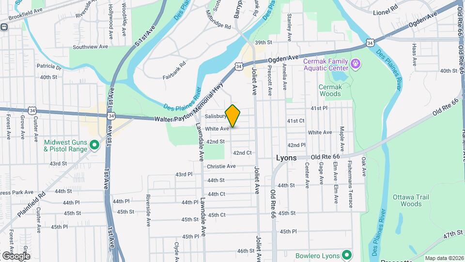 8039 White Ave, Unit #2 Map and Location Details