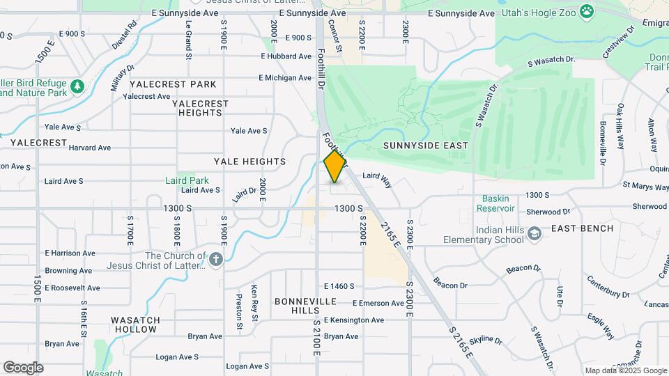 1174 Foothill Dr Map and Location Details