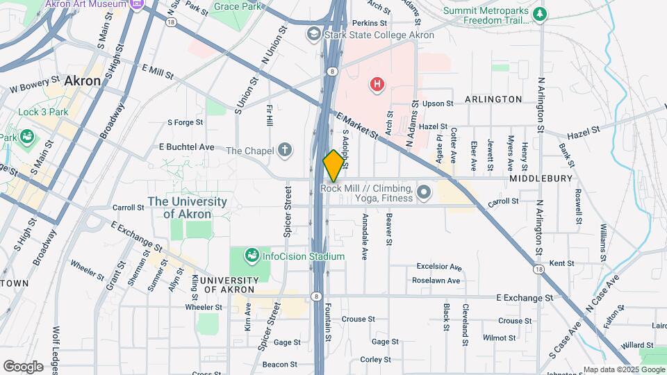 508 E Buchtel Ave Map and Location Details