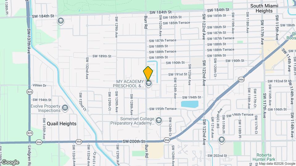 12694 SW 191st Terrace Map and Location Details