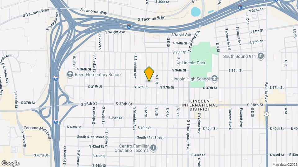 3633 S M St Map and Location Details