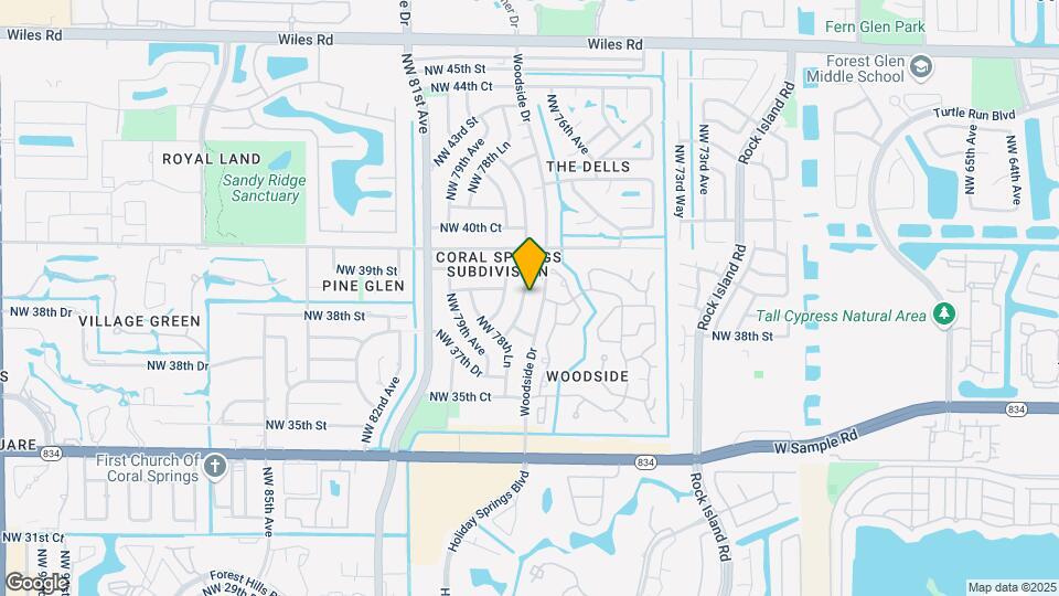 3809 NW 78th Terrace Map and Location Details