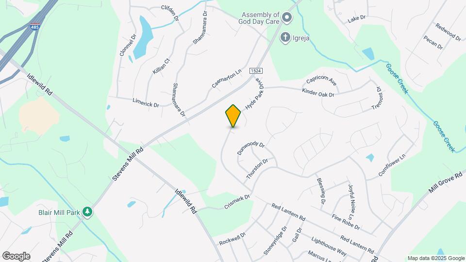 6013 Hyde Park Drive Mapa y Detalles de la Ubicación