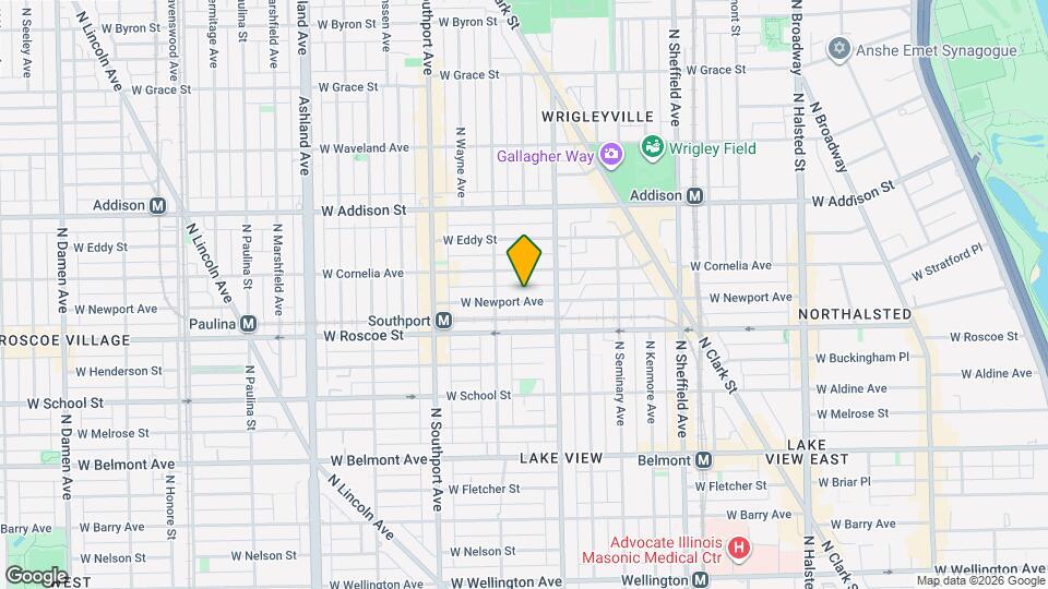 1230 W Newport Ave Map and Location Details