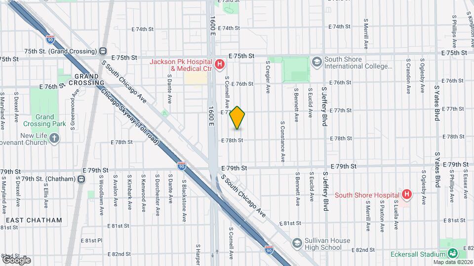 7746 S East End Ave Mapa y Detalles de la Ubicación