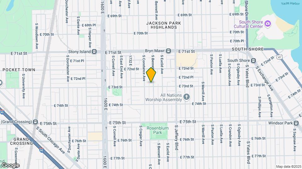 7254 S Bennett Ave Map and Location Details