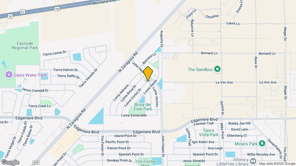3900 Loma Cortez Dr Map and Location Details